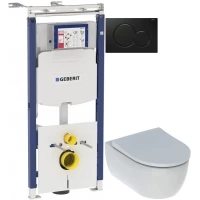 Комплект подвесной унитаз Geberit iCon  500.784.01.1 + система инсталляции Geberit 111.362.00.5 + 115.770.DW.5