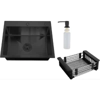 Кухонная мойка РМС вороненая сталь MR-5843BL