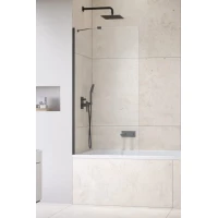 Шторка на ванну Radaway Idea Brushed GunMetal PNJ II 100 10001100-92-01 100 см, профиль оружейная сталь матовый, стекло прозрачное