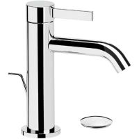 Смеситель для раковины Remer Metrica MC10 с донным клапаном, хром