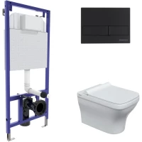 Комплект подвесной унитаз Berges Strati + система инсталляции Berges Novum L5 042449