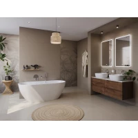 Акриловая ванна BelBagno Uno BB701-1400-720-K 140x72 см, отдельностоящая, белый