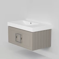 Тумба под раковину La Fenice Cubo FNC-01-CUB-C-80 77,6 см, подвесная, бежевый матовый