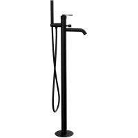 Смеситель напольный для ванны Remer Atelier AL08NO черный матовый