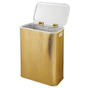 Изображение товара корзина для белья стандартная, золото geralis croco kgg-b