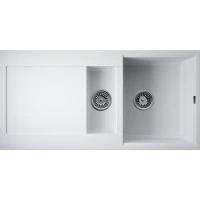 Кухонная мойка Omoikiri Tetogranit Sakaime 100-2-WH 4993895 100x50 см, белый