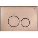 Изображение товара смывная клавиша altrobagno розовое золото матовый/глянцевый хром/розовое золото матовый pfp 005fq