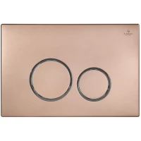 Кнопка смыва AltroBagno AltroBagnoPFP005FQ для инсталляции, розовое золото матовый/хром/розовое золото матовый