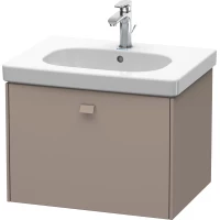 Тумба базальт матовый 62 см Duravit Brioso BR404504343