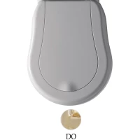 Сиденье для унитаза с микролифтом белый/золото Kerasan Retro New 108501bi/oro