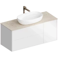 Тумба белый глянец 115 см Kerama Marazzi Plaza Modern PLB.M.120.3\WHT
