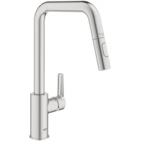 Смеситель для кухни Grohe Start 30631DC0 с выдвижным изливом, суперсталь