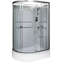 Душевая кабина 120x80x200 см Deto L520RNLED прозрачное