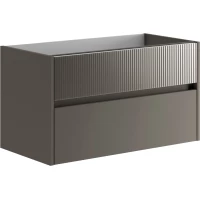 Тумба под раковину Onsen Niwa Charcoal Grey 71-BP-090-M23-V23 89,5 см, подвесная, угольно-серый матовый