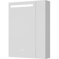Зеркальный шкаф Jacob Delafon Madeleine EB2202-NF 60x80 см L, с LED-подсветкой, сенсорным выключателем, диммером, антизапотеванием, алюминий