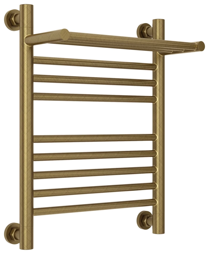 

Полотенцесушитель водяной 500x400 состаренная бронза Сунержа Богема с полкой+ 05-0223-5040