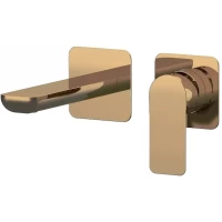 Смеситель для раковины Remer Infinity I15PVO встраиваемый, без донного клапана, бронза