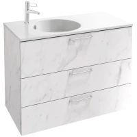Тумба белый мрамор 100 см Jacob Delafon Odeon Rive Gauche EB2534-R5-NR4