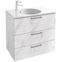 Тумба белый мрамор 80 см Jacob Delafon Odeon Rive Gauche EB2532-R9-NR4