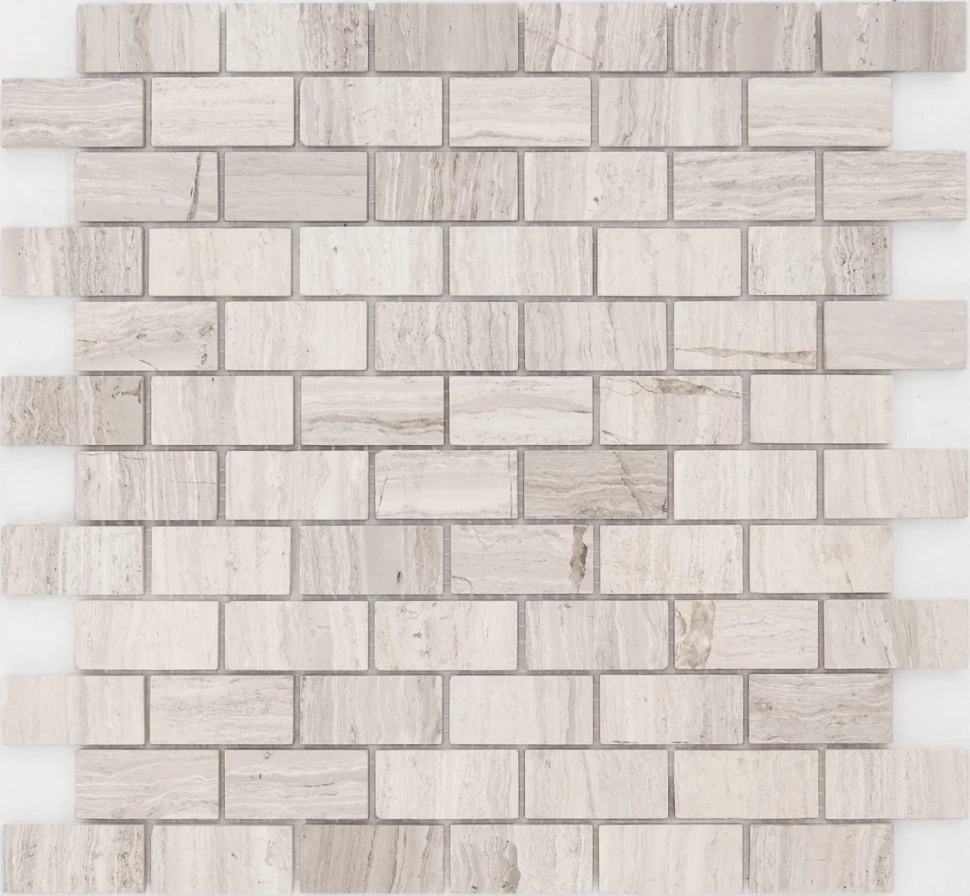 

Мозаика Pietrine 7 Travertino Silver POL 23x48x7