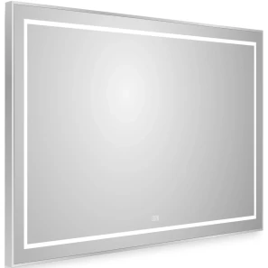 Изображение товара зеркало belbagno kraft spc-kraft-1000-800-led-tch-warm 100x80 см, с led-подсветкой, сенсорным выключателем, антизапотеванием, алюминий