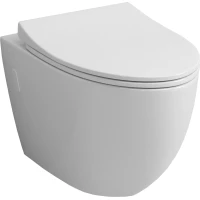 Унитаз подвесной Grossman GR-4451S безободковый, с сиденьем микролифт, белый