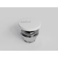 Донный клапан для раковины Salini S-Stone D 506 162305M универсальный, белый матовый