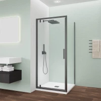 Душевой уголок Veconi Ottimo OP30GR-SP-7090-01-C9 70x90 см, профиль графит матовый, стекло прозрачное