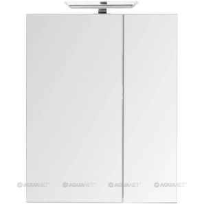 Изображение товара зеркальный шкаф 70x87,3 см l белый aquanet 00202088