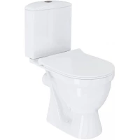 Унитаз-компакт Santek Алькор 1WH501835 безободковый, с сиденьем микролифт, белый