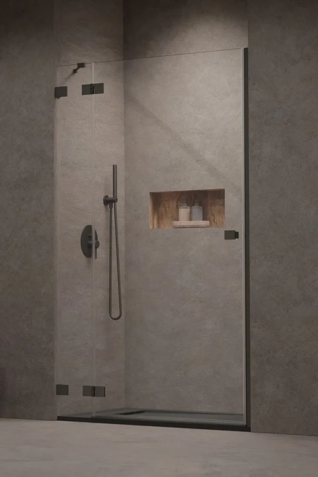 

Душевая дверь Radaway Essenza Pro Brushed GunMetal DWJ 90 Left 10099090-92-01L прозрачное