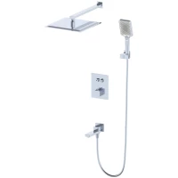 Душевой комплект Wonzon & Woghand WW-88929003-CR 300 мм, с термостатом, хром