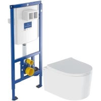 Комплект подвесной унитаз IDDIS Stone STORDSEI25 + система инсталляции Villeroy & Boch 92246100