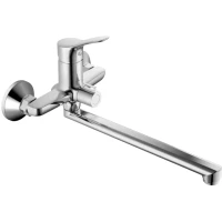 Смеситель для ванны Tokito Katagami TOK-KAT-1015 с душевым гарнитуром, хром