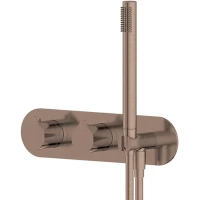 Термостат для ванны Feramolli Eva Bella ORS1933 встраиваемый, с душевым гарнитуром, медь матовая