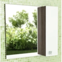 Зеркальный шкаф 79,6x75 см дуб солсбери/белый глянец Comforty Рио 00003126982