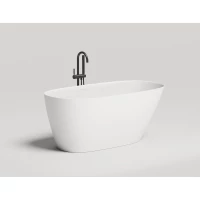Ванна из литьевого мрамора Salini S-Stone Sofia 102528M 150x75 см, отдельностоящая, белый матовый