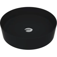 Раковина-чаша Creavit Loop LP145-00SM00E-0000 45x45 см, накладная, черный матовый