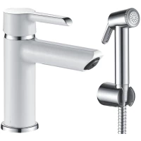 Смеситель для раковины с гигиеническим душем Shevanik S6071F