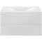 Комплект мебели белый глянец 80,5 см Vincea Fine VMC-2F800GW + VCB-1F800W + VLM-2A800 - 2