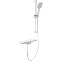 Термостат для ванны Wonzon & Woghand Onix WW-B2551-A-MW с душевым гарнитуром, белый матовый