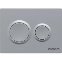 Кнопка смыва Berges Novum O2 040062 для инсталляции, матовый хром