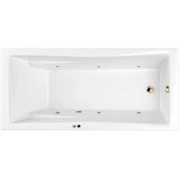 Акриловая ванна Whitecross Palace 0104.180080.100.SOFT.GL 179,5x80 см, с гидромассажем, белый