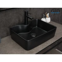 Раковина-чаша GID BM9091 48x37 см, накладная, черный матовый