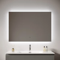 Зеркало Sancos Square 2.0 SQ2.1000 100x70 см, с LED-подсветкой, сенсорным выключателем, диммером
