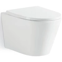 Унитаз подвесной Timo Inari TK-503 безободковый, с сиденьем микролифт, белый