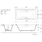 Чугунная ванна 180x80 см с отверстиями для ручек Vinsent Veron Aura VAU1808045H - 4