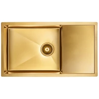 Кухонная мойка Paulmark Wing золотой матовый PM217844-BG