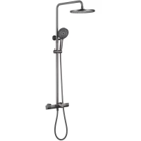 Душевая система Abber Thermostat AF8516NG 220 мм, с термостатом, никель