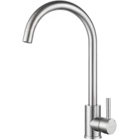 Смеситель для кухни GranFest Z-5410 нержавеющая сталь